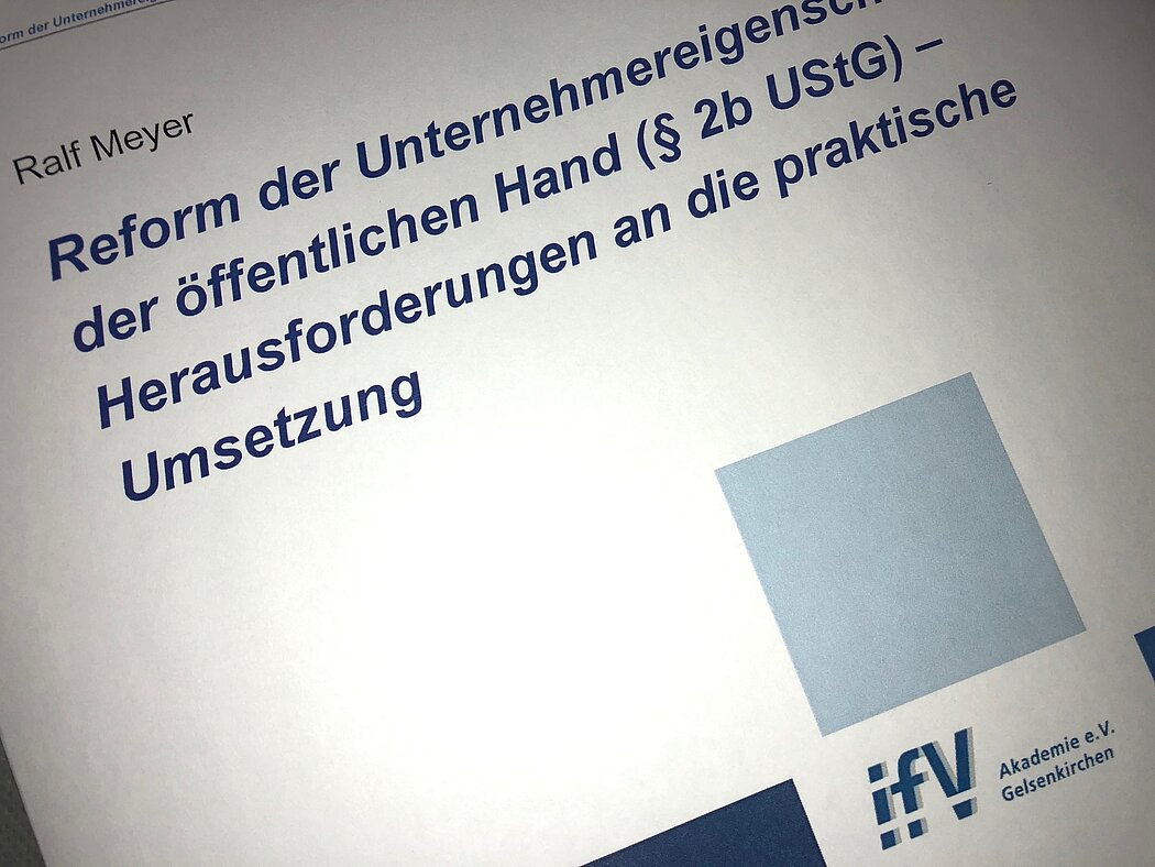 Positionspapier des ifV zur Umsetzung von Anforderungen aus § 2b UStG