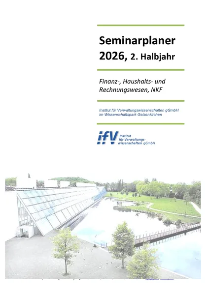 Titelseite des Seminarplaners Haushalt & Finanzen, 2026, 2. Halbjahr